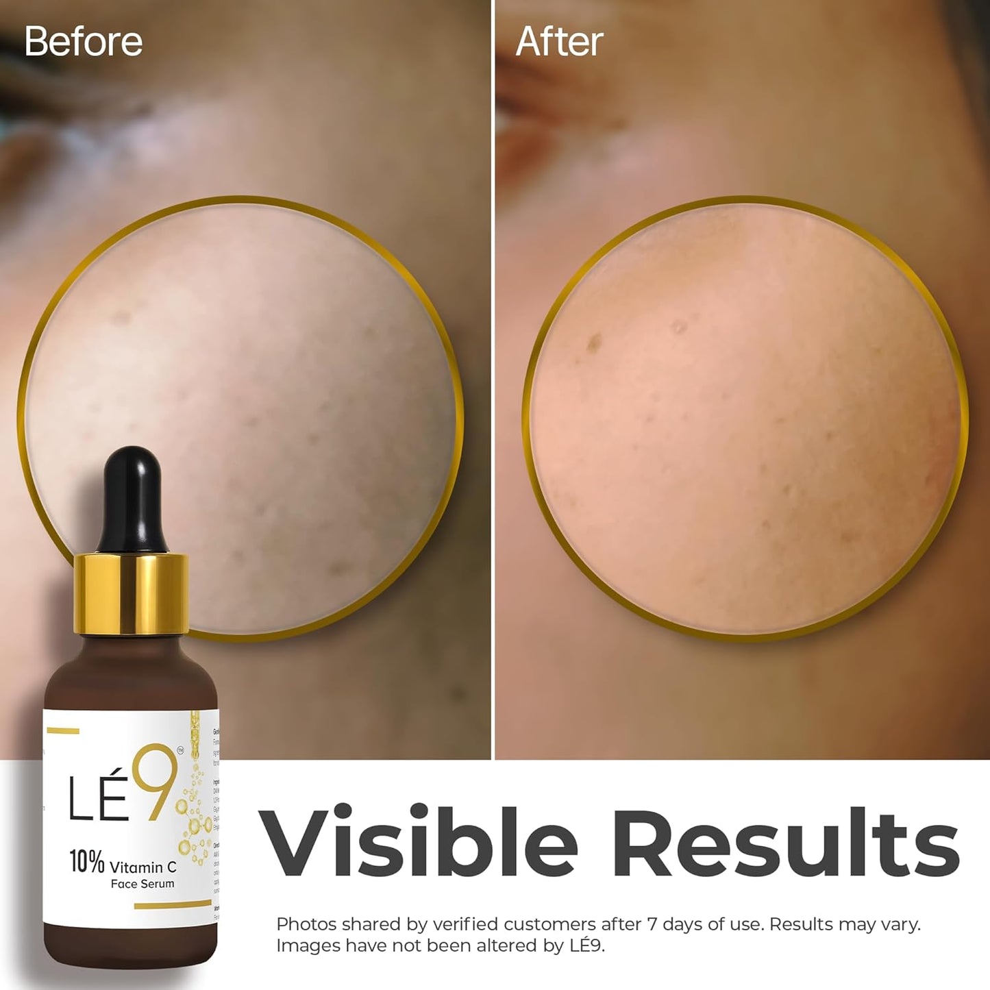 LÉ9 10% Vitamin C Face Serum.
