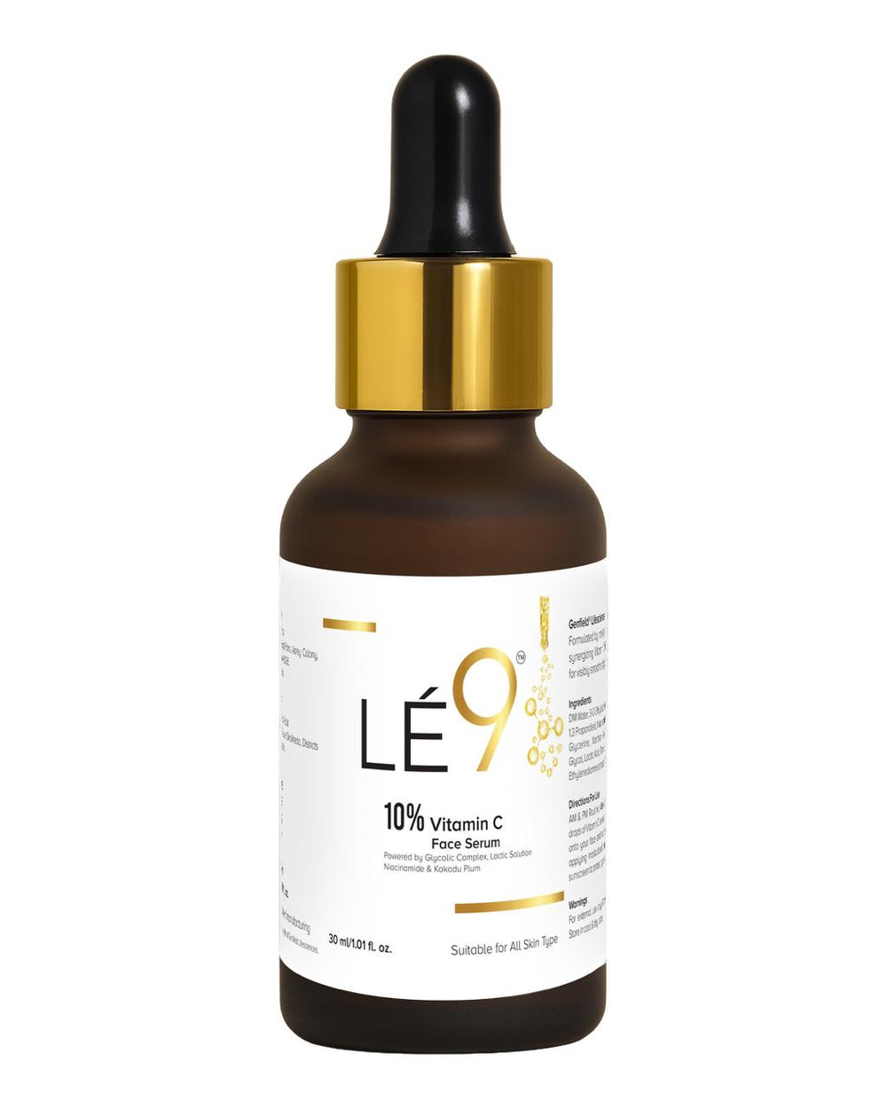LÉ9 10% Vitamin C Face Serum.